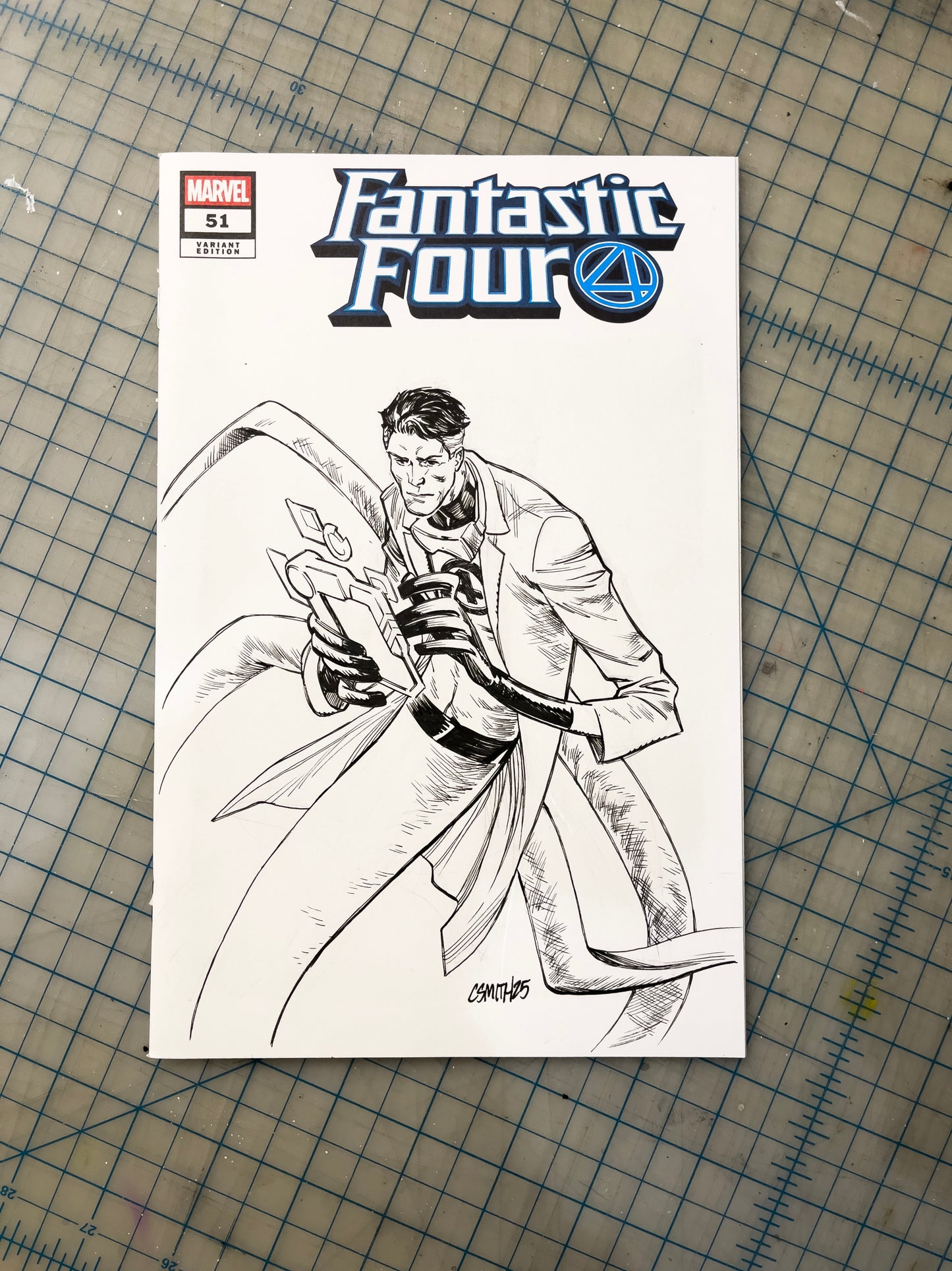 Fantastic Fou r#51 Sketch Cover - Reed Richards