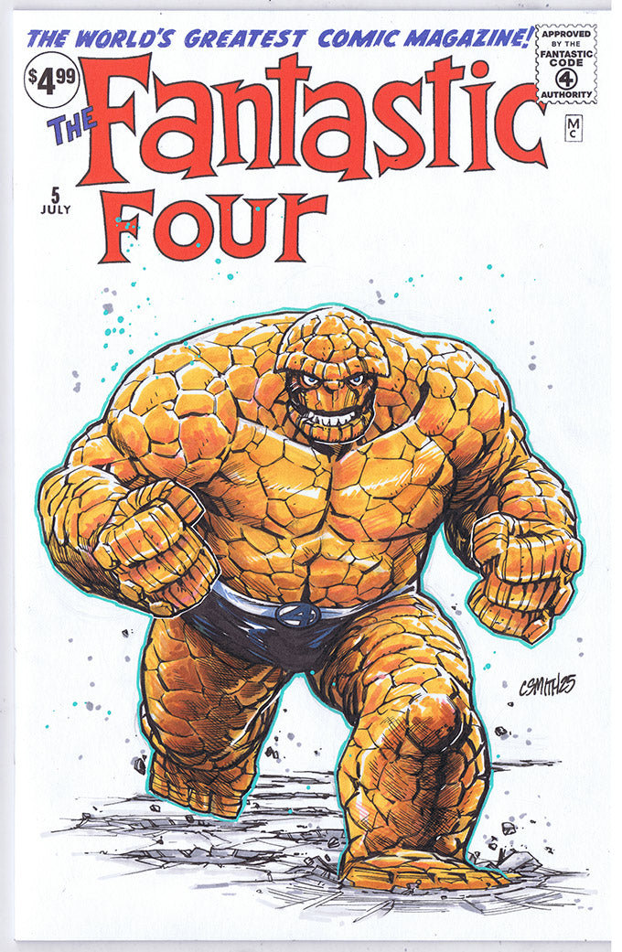 Thing - The Fantastic Four #5 Sketch Cover