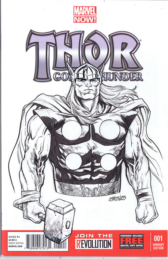 Thor - Thor God of Thunder #1 Sketch Cover