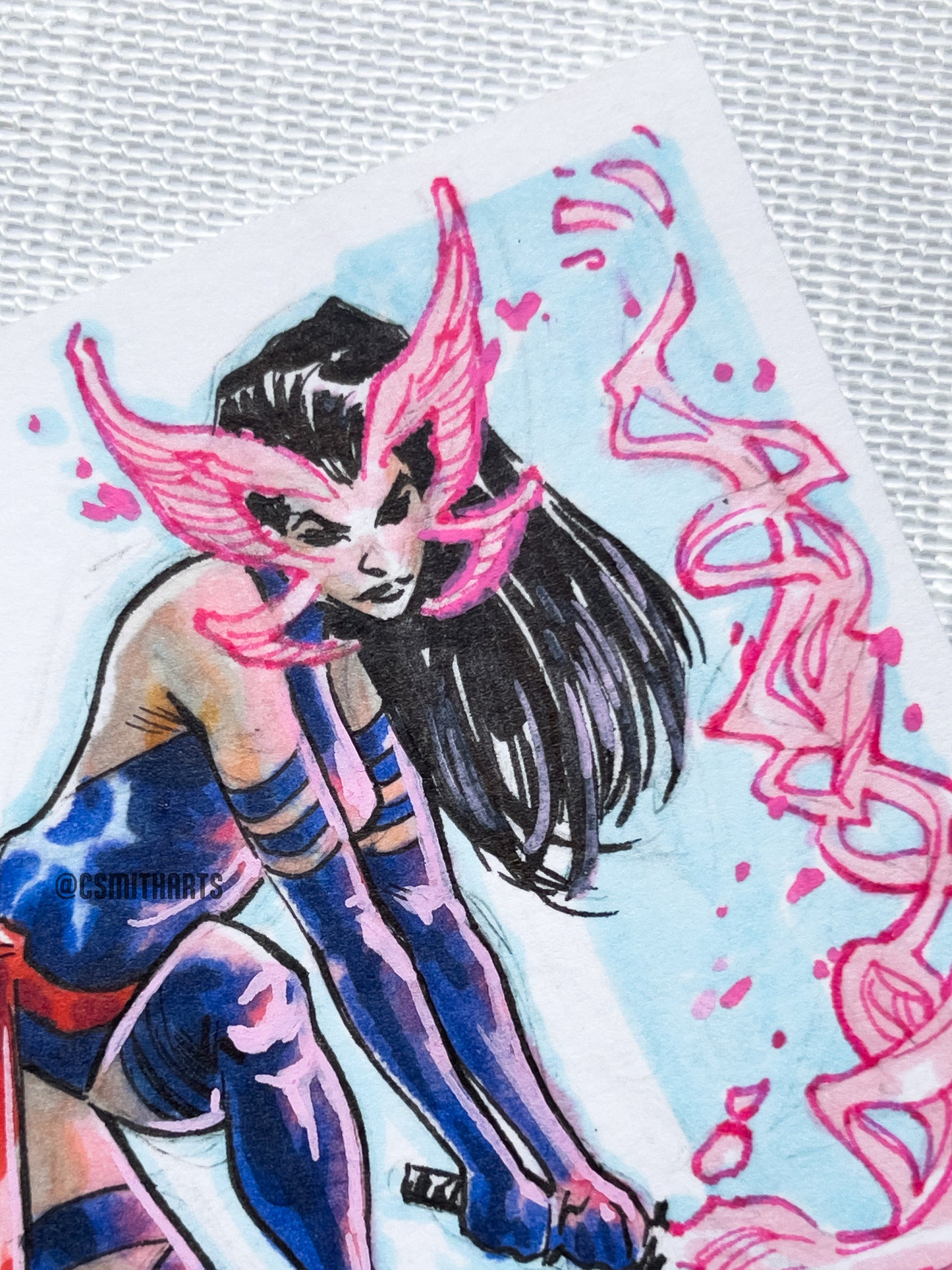 Psylocke Sketch Card