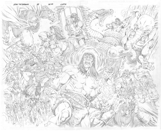 Conan the Barbarian - #25 - Page 04 & 05 Double Page Spread