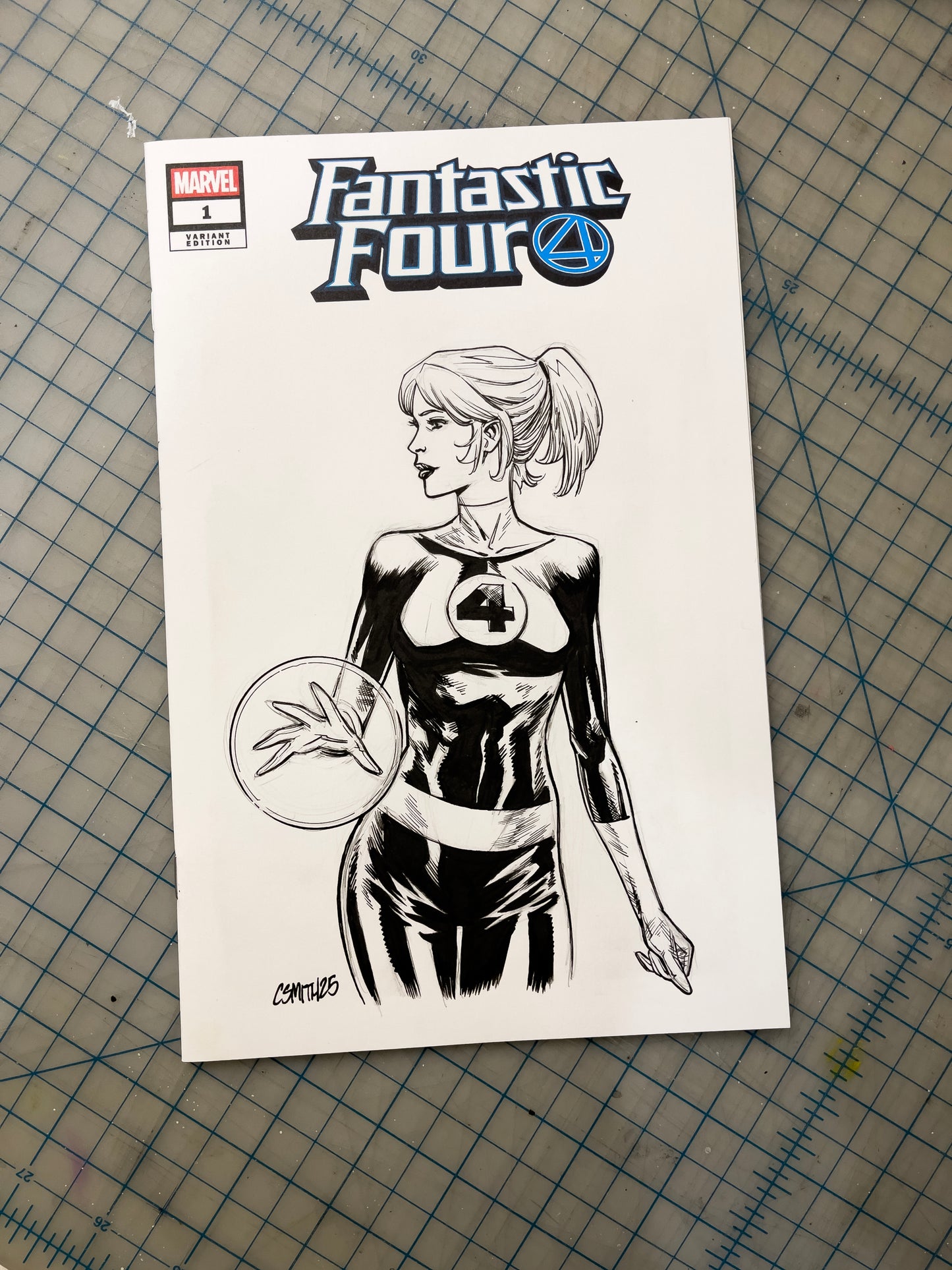 Fantastic Four #1 Sketch Cover - Sue Storm