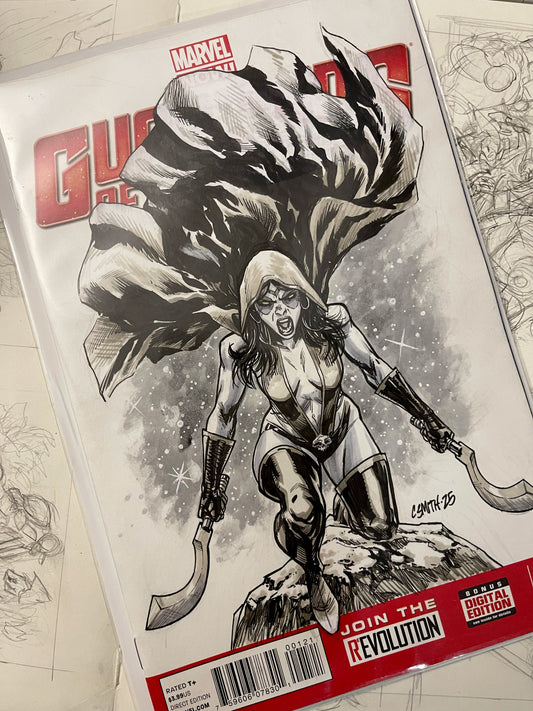 Gamora - Guardian of Galaxy #1 Sketch Cover