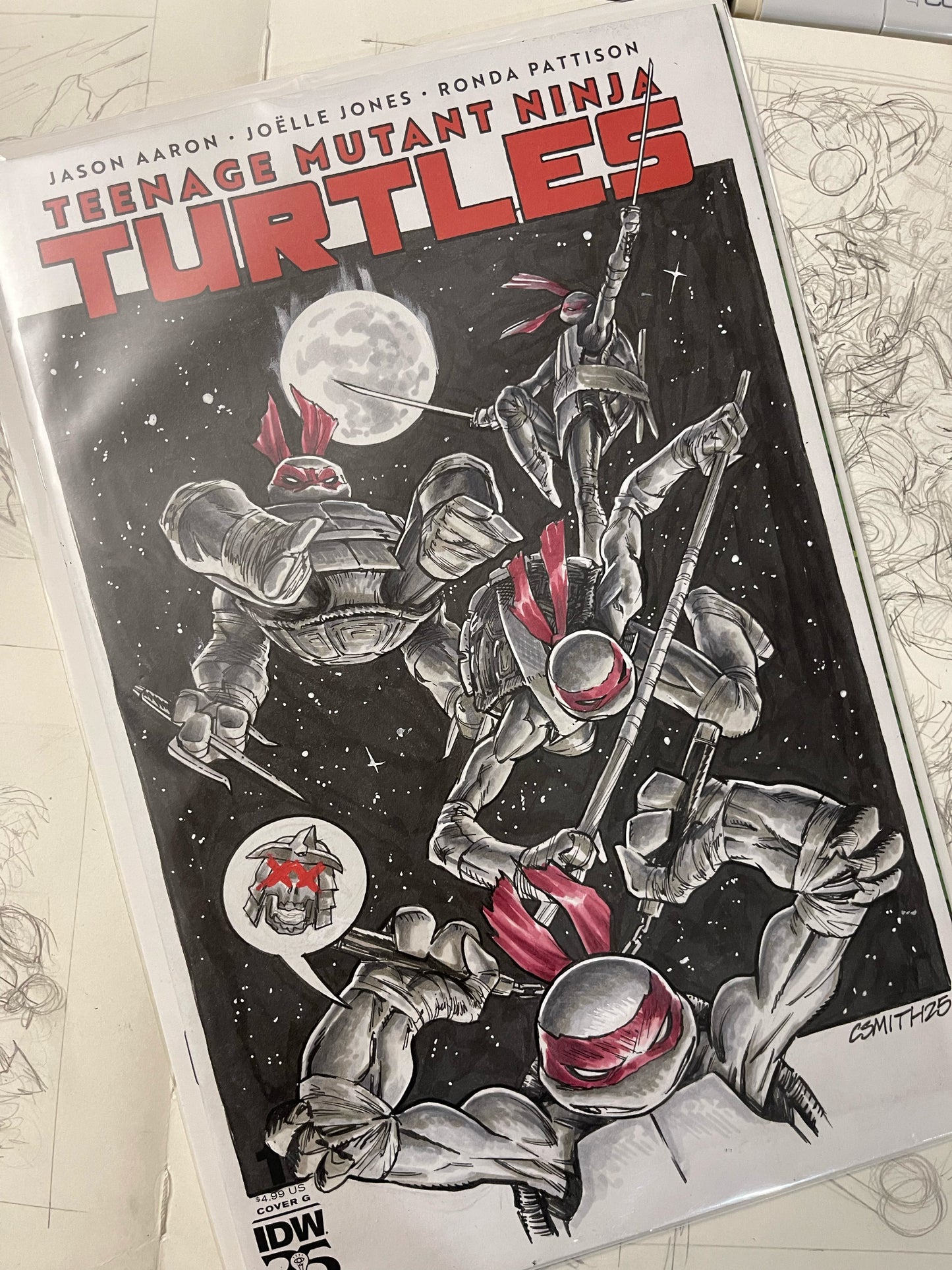 Teenage Mutant Ninja Turtle - Teenage Mutant Ninja Turtles #1 Sketch Cover