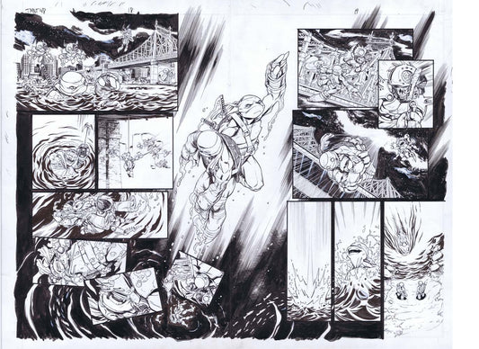 Teenage Mutant Ninja Turtles #48 - Page 18 - 19 - Double Spread