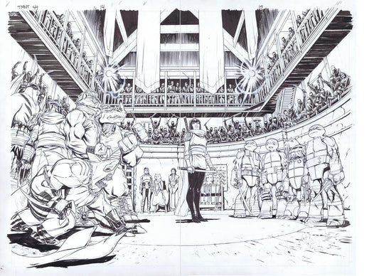 Teenage Mutant Ninja Turtles #49 - Page 14 & 15 - Double Spread