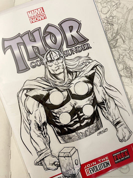 Thor - Thor God of Thunder #1 Sketch Cover